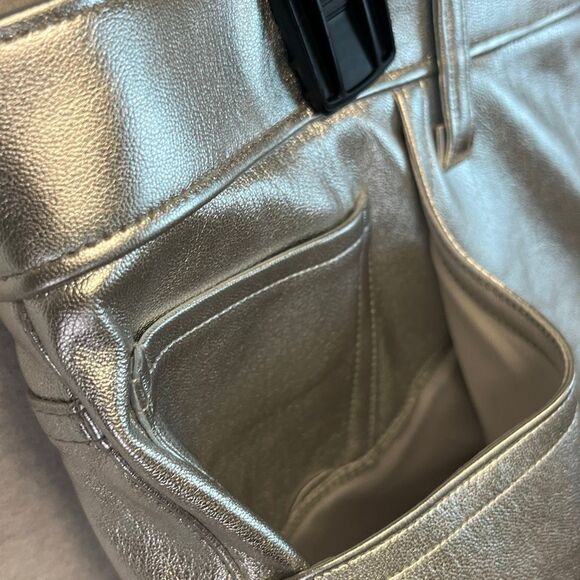 NWT ABERCROMBIE & FITCH Womens 90s Relaxed High Rise Straight Pants 32/14 Silver - Picture 13 of 16